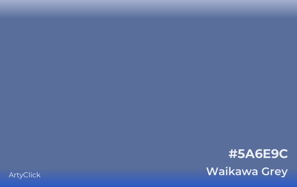 Waikawa Grey #5A6E9C