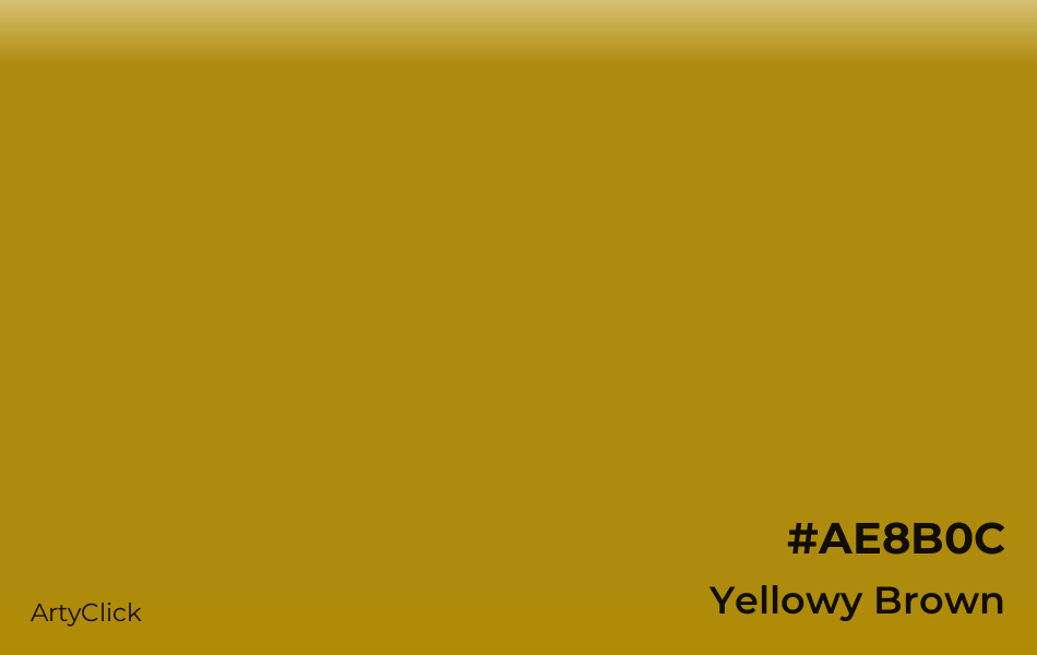 Yellowy Brown #AE8B0C