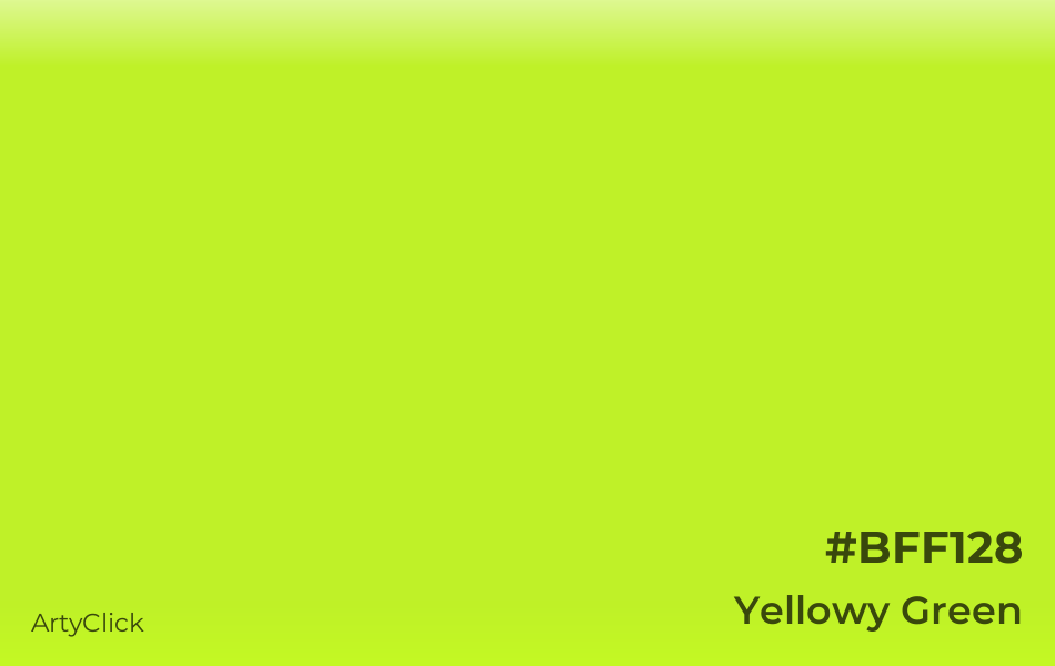 Yellowy Green #BFF128